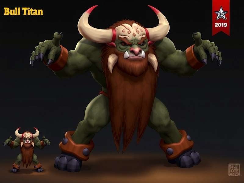 Bull Titan Character Design